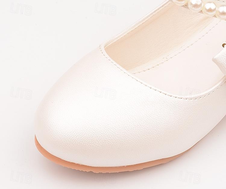 Dívčí Podpatky Společenské boty Boty pro malé družičky Princezna boty Školní obuv Umělá kůže Přenosný Prodyšnost Neklouzavá Boty pro princeznu Velké děti (7 let +) Malé děti (4-7ys) Dar Denní Chůze 2025 - $64.99 –P5