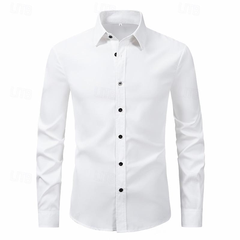 Herren Hemd Sommerhemd Freizeithemd Strandhemd Knopfhemd Schwarz Weiß Rosa Wein Marineblau Langarm Einfach Revers Urlaub Hawaiianisch Button-Down Bekleidung Polyester Mode Lässig Bequem 2025 - $19.99 –P1