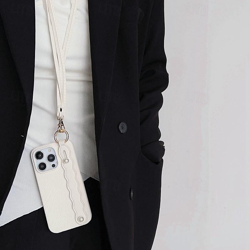 Phone Case For iPhone 16 iPhone 15 Pro Max Plus iPhone 14 13 12 11 Pro Max Plus Mini SE for Women Girl with Stand Holder with Lanyard with Wrist Strap Retro TPU PU Leather 2025 - $22.99 –P10