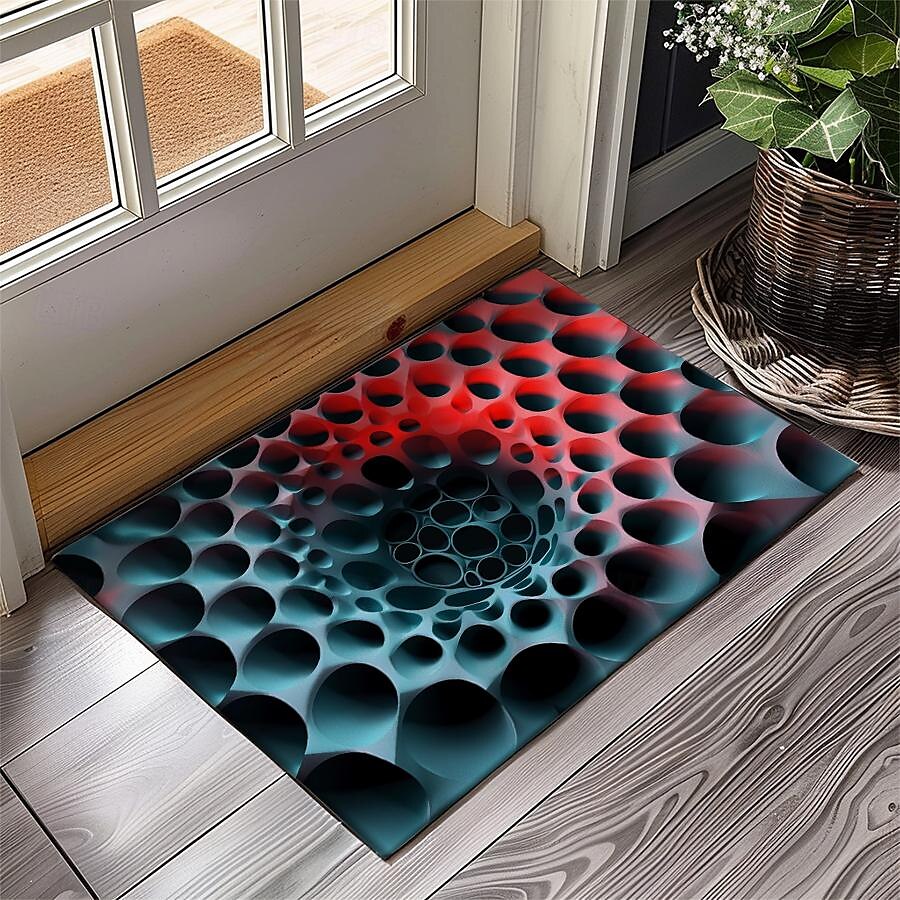 Honeycomb Vortex Doormat Floor Mats Washable Rugs Kitchen Mat Non-Slip Oil Proof Rug Indoor Outdoor Mat Bedroom Decor Bathroom Mat Entrance Rug 2025 - $16.99 –P13