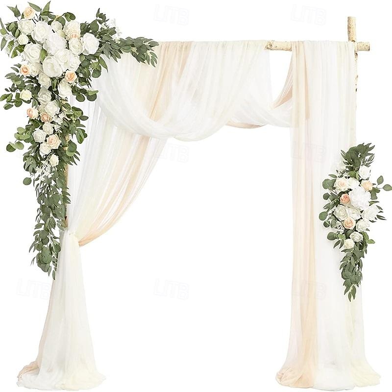 Hochzeitsbogen-Blumensimulationsblumen-Set mit fünf künstlichen Plaketten, Blumendekoration, Blumenarrangement 2025 - $136.49 –P7