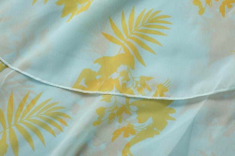 Robe balançoire femme boho robe longue robe maxi robe bleu jaune vert clair floral à lacets manches lanterne printemps été robe profonde v ourlet irrégulier week-end coupe ample 2023 s m l xl xxl de 2025 ? $40.99 –P11