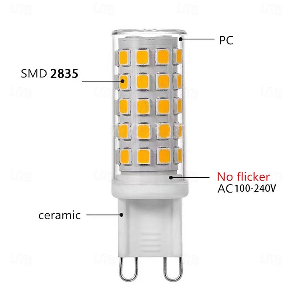 6pcs/10pcs Ceramic Led Bulbs E14/G9 Flicker Free AC110-265V 54LEDs SMD 2835 LED Corn Bulb Lamp High Power E14 LED Spotlight for Crystal light 2025 - $24.99 –P4