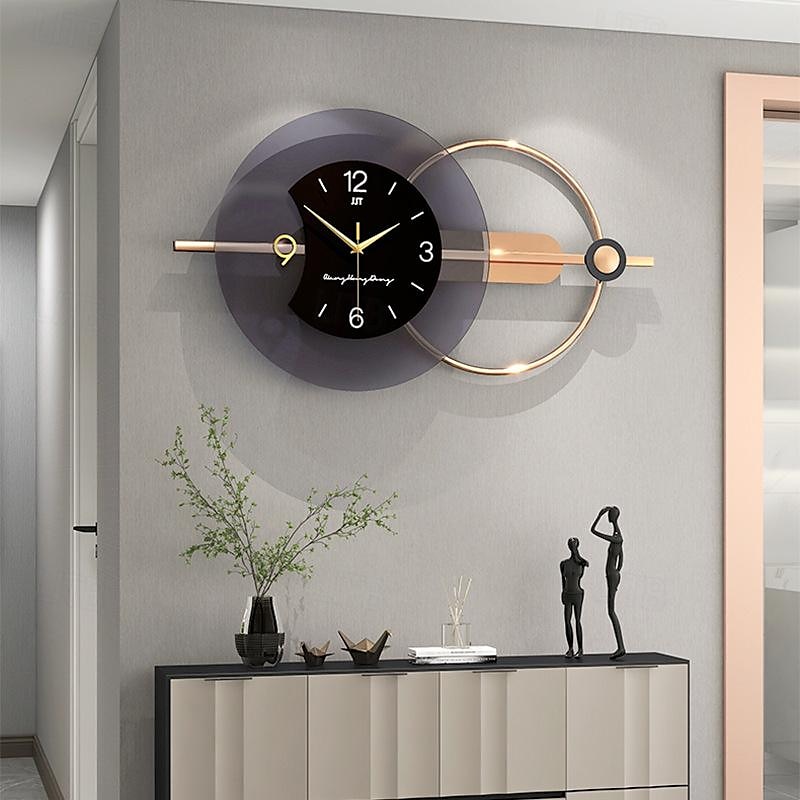 luxusní tiché nástěnné hodiny moderní design obývací pokoj domácí dekorace velké nástěnné hodiny hodiny dekorace domu nástěnné hodinky jehla 80 * 38 cm 100 * 48 cm 2025 - $150.99 –P1