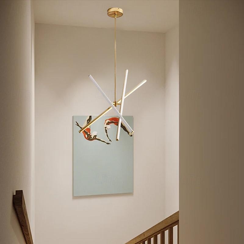 lysekroner led sputnik lysekrone dia68cm aluminiumsramme svartmalte overflater for stue soverom kaffe bar varm hvit hvit lys 2025 - $522.29 –P1