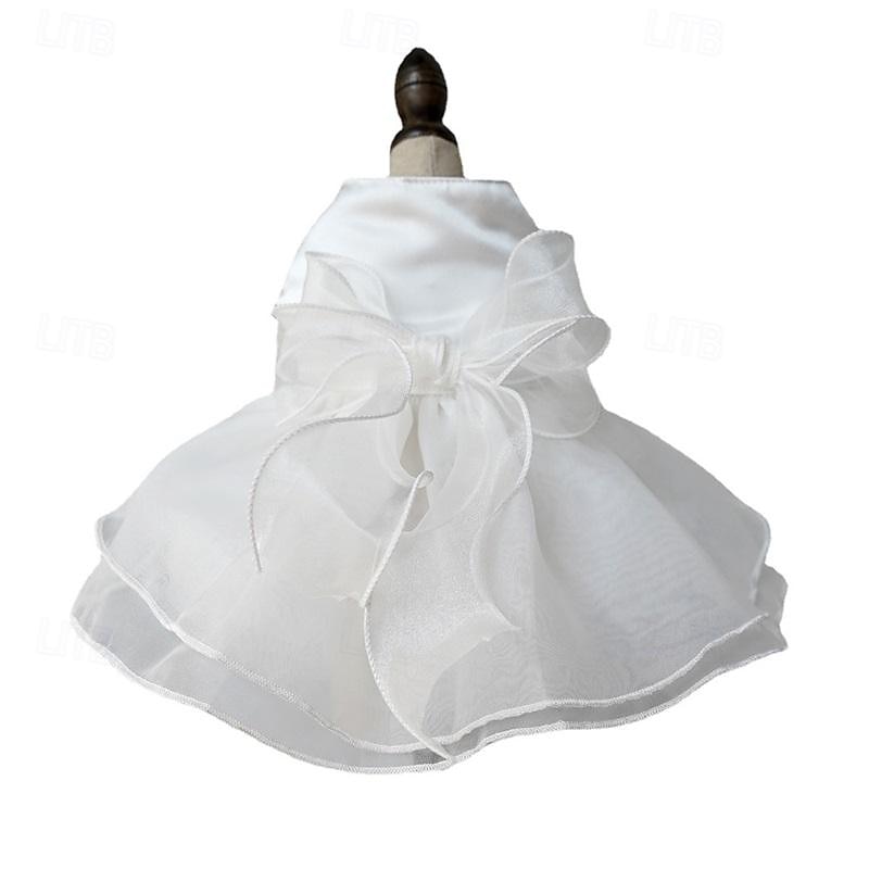 Câini Pisici Rochie de mireasă Drăguţ Casual Iarnă Respirabil Απαλό Lavabil Comfortabil În aer liber Petrecere Nuntă Casul / Zilnic Îmbrăcăminte pentru câini for Bichon Frise Pomeran un Animalut 2025 - $18.99 –P5