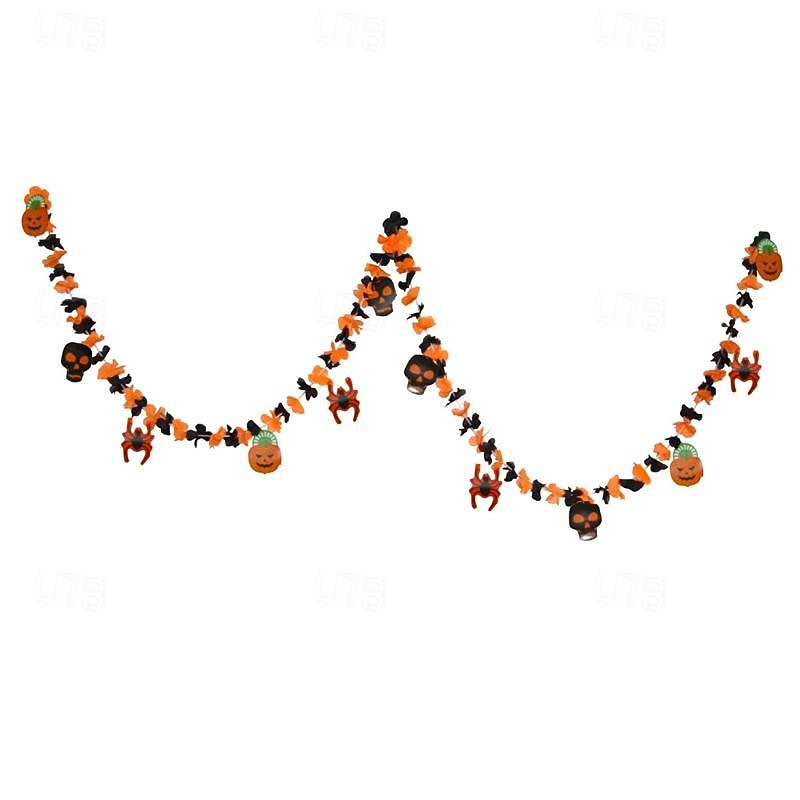 Anneau à rayures de fleurs colorées, fleur décorative laquée de 2 à 30 mètres de long, fournitures de fête d'halloween de 2025 ? $19.99 –P6