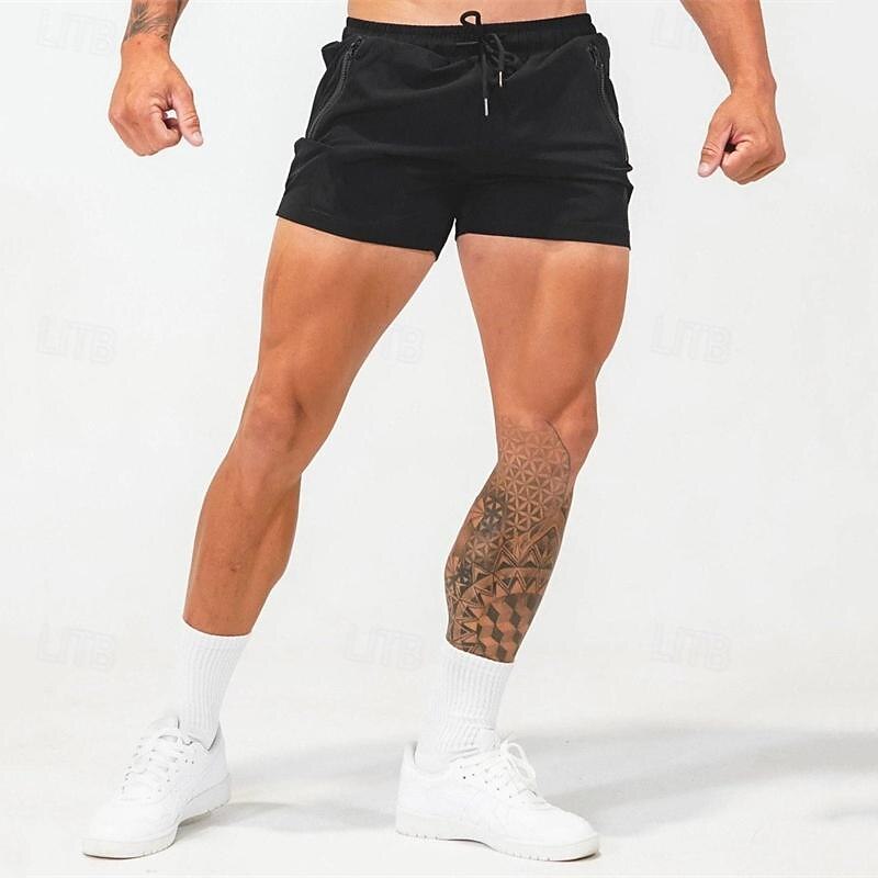 Per uomo Pantaloncini da sudore Pantaloncini Pantaloncini casual Cerniera A cordoncino Vita elastica Liscio Comfort Breve Per eventi Spiaggia Fine settimana Di tendenza Informale Nero Bianco Media del 2025 a $16.49 –P6