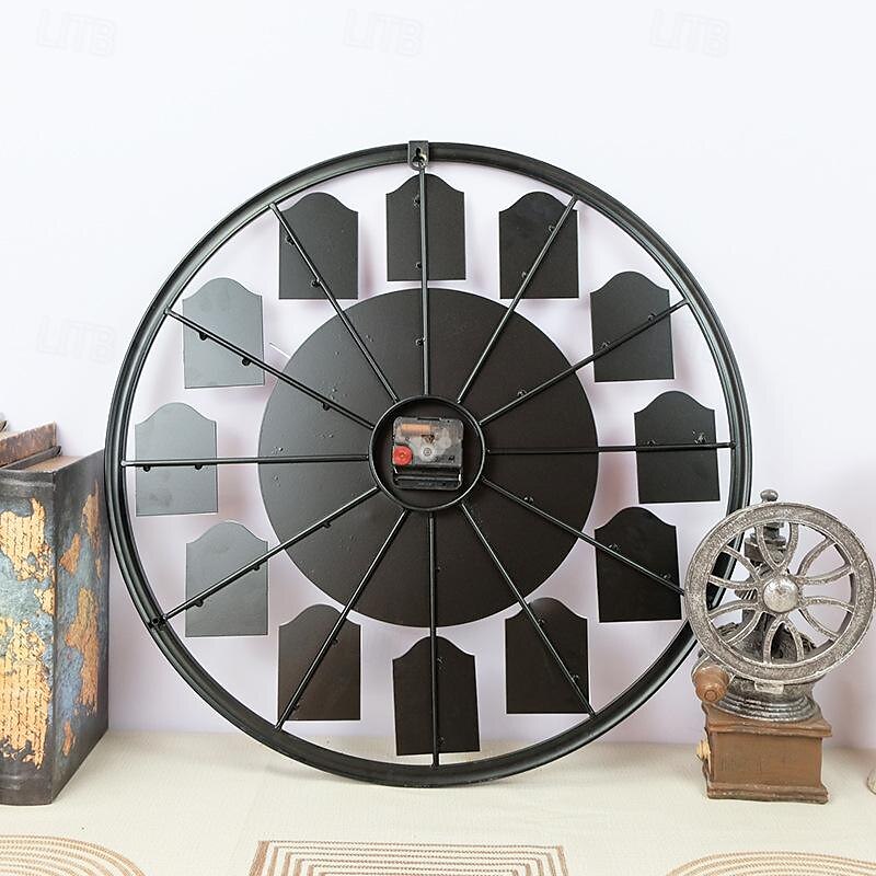 ρολόι τοίχου 50cm old fashion κομψότητα vintage ρολόι τοίχου mdf ξύλινο καλλιτεχνικό ντεκόρ για σαλόνι σπιτιού κρεβατοκάμαρα διακόσμηση γραφείου 2025 - $100.99 –P2