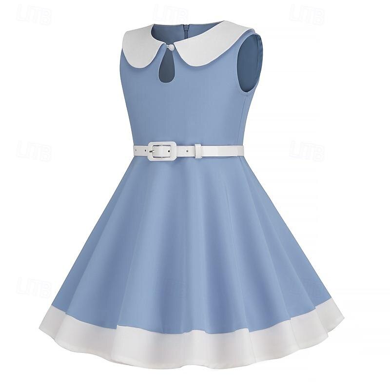 1950 Rochie de Cocktail Purtare Zilnică Rochii Rochie Flare Mată Costume de fancy Fete Crăciun Halloween Carnaval Evenimente / Petrecere Petrecere cu cocktail Bal Pentru copii Rochie Rochii de acasă 2025 - $29.99 –P3