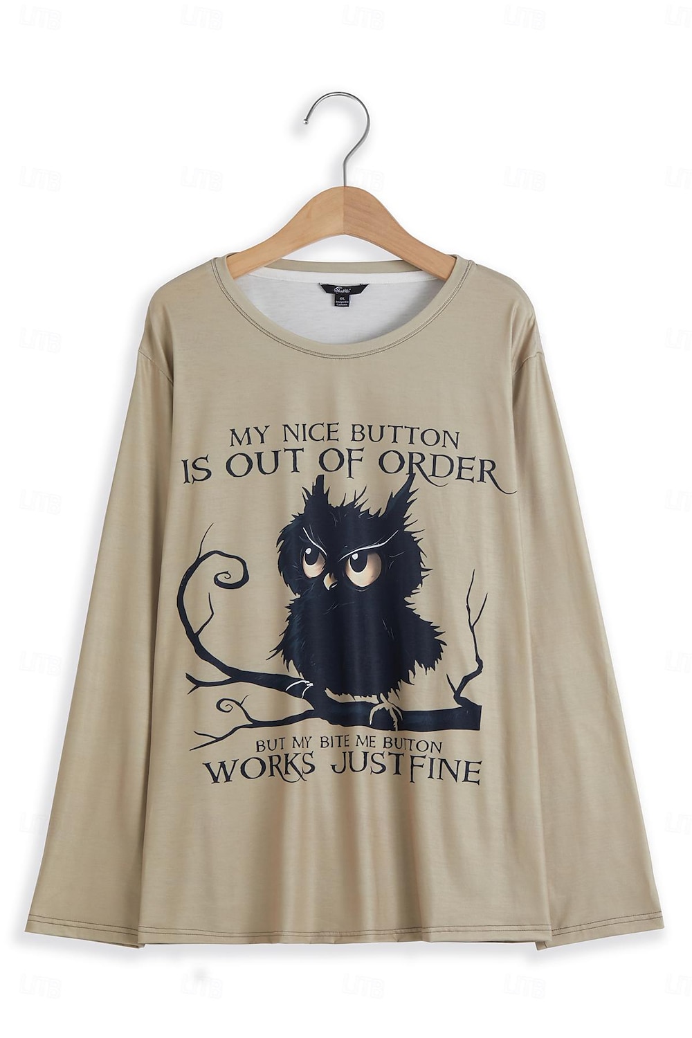 Dames T-shirt dier Hond Brief Modieus Grappig Korte mouw Ronde hals Normale tops Dagelijks Weekend Afdrukken Wit Licht Bruin Paars Khaki Zomer 2025 - $22.99 –P2