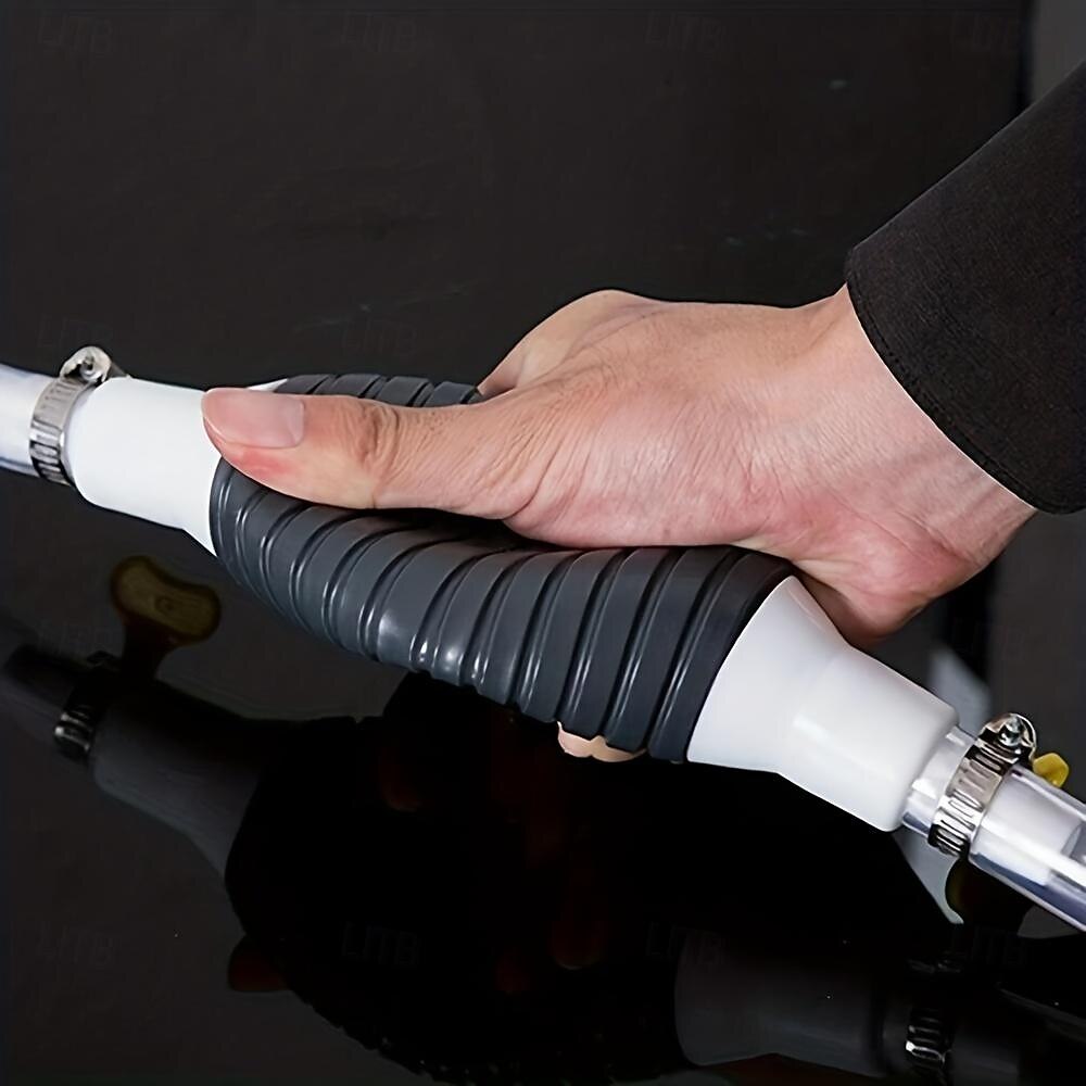 Pompe à carburant manuelle haut débit voiture moto siphon à main eau réservoir de poisson huile essence essence diesel outils de transfert de liquide universels de 2025 ? $18.99 –P4