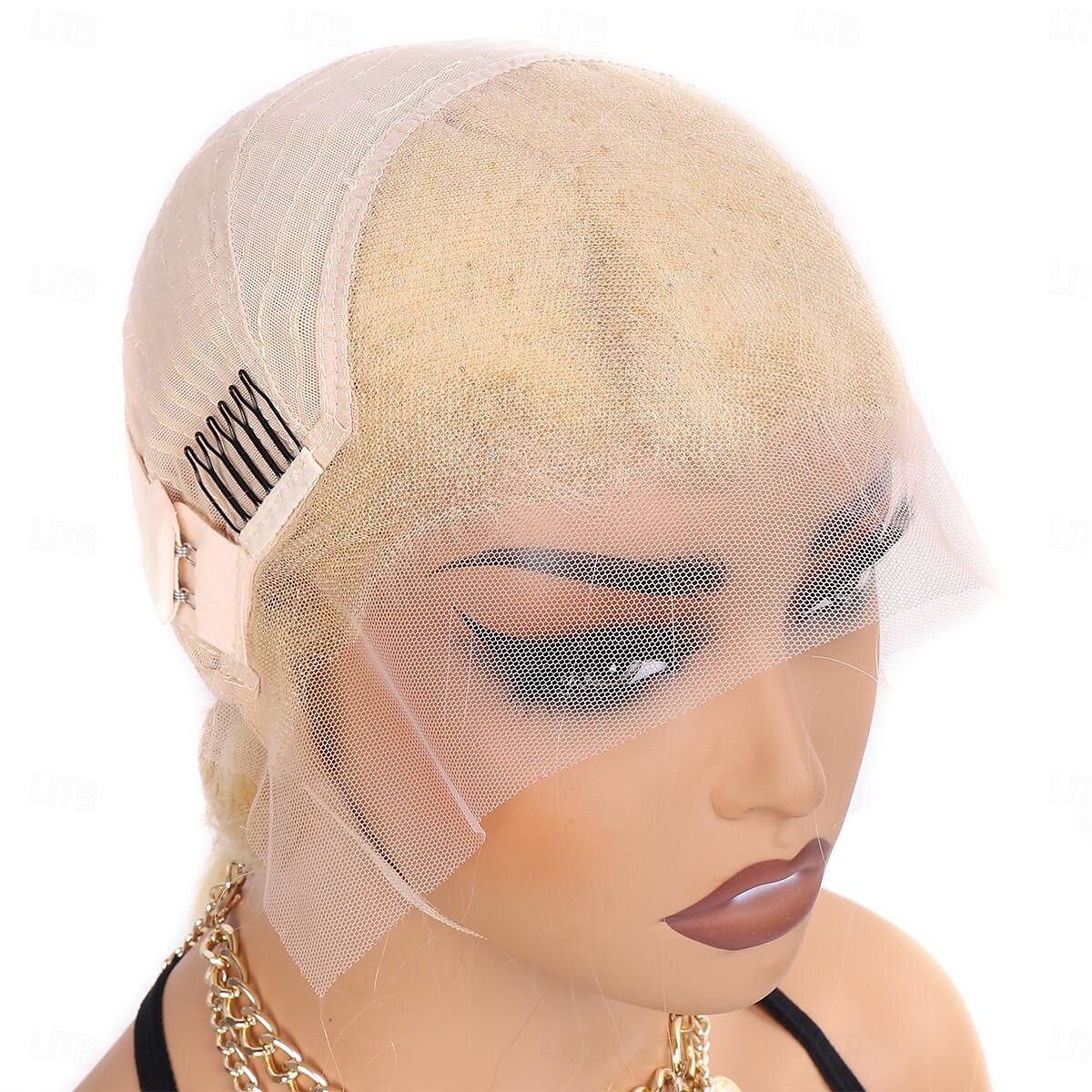 Glueless Blonde Lace Closure 613 Wig HD Lace Front Straight Human Hair Wigs Pre Plucked Bleached Knots Honey Blonde Wig For Women 2025 - $190.99 –P8