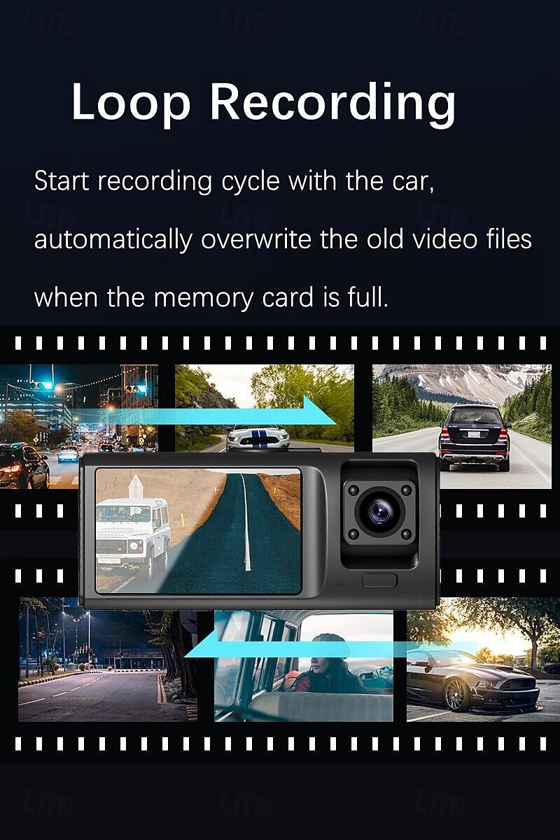V20 1080p Nieuw ontwerp / HD / met achteruitrijcamera Auto DVR 150 graden Wijde hoek 2 inch(es) IPS Dash Cam met WIFI / Nacht Zicht / G-Sensor 4 infrarood LED's Autorecorder 2025 - $72.99 –P6