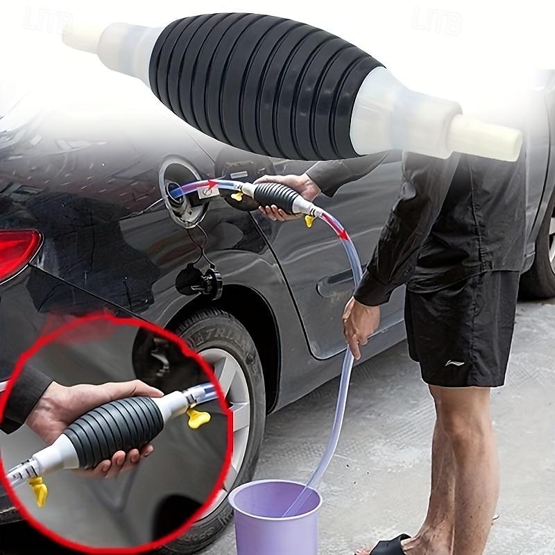 Pompe à carburant manuelle haut débit voiture moto siphon à main eau réservoir de poisson huile essence essence diesel outils de transfert de liquide universels de 2025 ? $18.99 –P3
