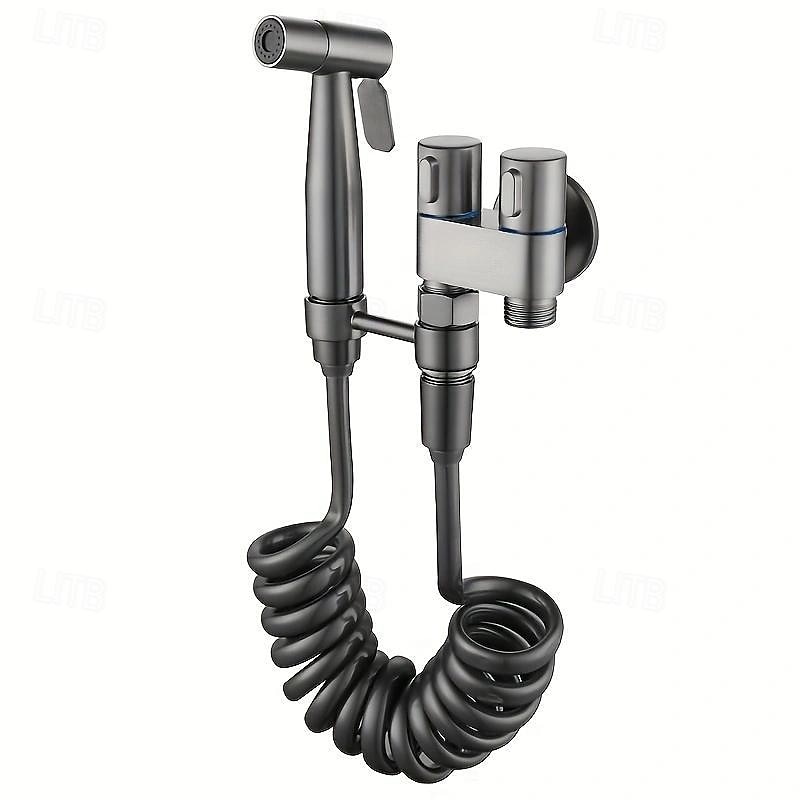 spruzzatore per rubinetto per bidet manuale per WC set per bidet pistola spruzzatrice spray per WC per bagno soffione doccia autopulente (con tubo di prolunga da 78 pollici e valvola ad angolo a del 2025 a $33.99 –P7
