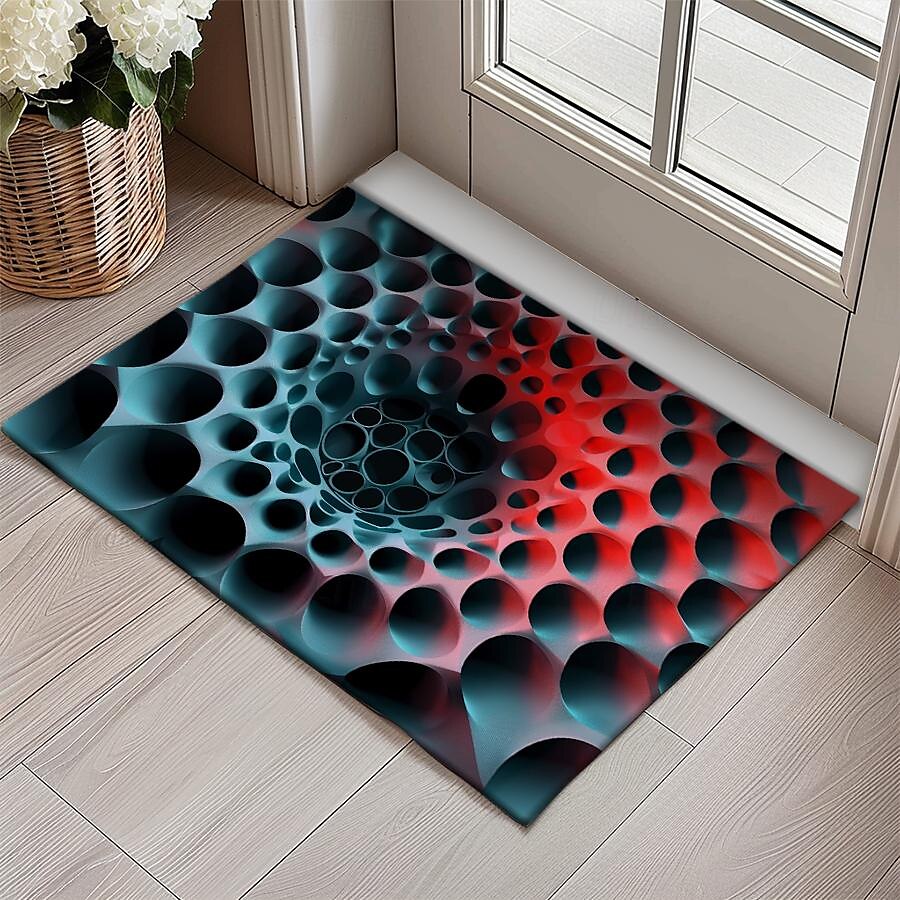 Honeycomb Vortex Doormat Floor Mats Washable Rugs Kitchen Mat Non-Slip Oil Proof Rug Indoor Outdoor Mat Bedroom Decor Bathroom Mat Entrance Rug 2025 - $16.99 –P14