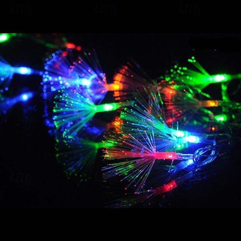 Φωτιστικό νεράιδας από οπτικές ίνες 1,5m10led/3m20leds φωτιστικό led με μπαταρία για διακόσμηση παραθύρου σπιτιού κρεβατοκάμαρας γάμου 2025 - $9.49 –P3