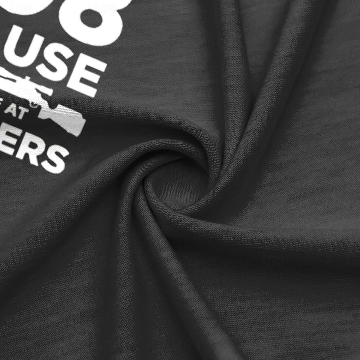 T-Shirt Homme À Manches Courtes Graphique  Design de Fusil .308 'Les Roches Ne Sont Pas Efficaces à 700 Mètres' Hobby de Tir de 2026 ? $19.49 –P6