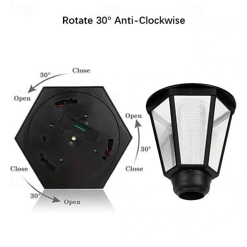2026年 1個 3.5 W 屋外用ウォールライト LEDソーラーライト ソーラー駆動 防水 温白色 ホワイト 5.5 V 1 LEDビーズ  コレクション – $11.49 –P9