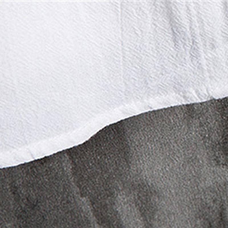 Per uomo Camicia Camicia con colletto cinese Camicia con colletto alla coreana Camicia Estiva Camicia casual Camicia da Spiaggia Nero Bianco Verde Maniche a 3/4 Semplice Colletto alla coreana Collo del 2025 a $16.49 –P8