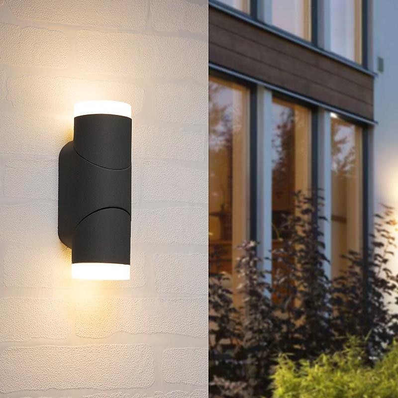 Led Wall Lamp,Aluminum Double Head Outdoor 6W 12W Adjustable Angle Outdoor Waterproof,Eye Protection Suitable For Outdoor Wall Garden Courtyard Garage Hull,Warm White/Ray IP54 85-265V 2025 - $58.99 –P7