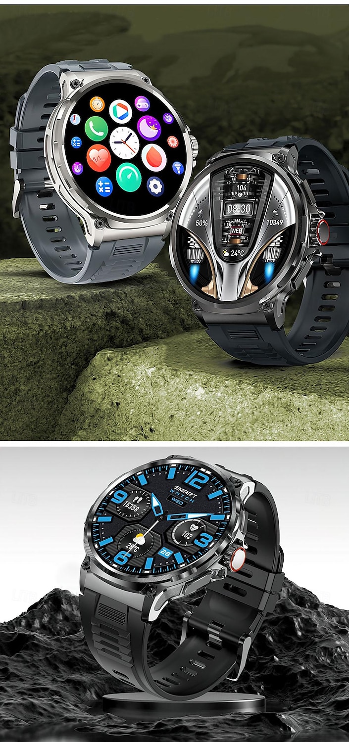 Smart Watch 1.85 tum HD-skärm smartklocka män 710mAh batteri lång standby Bluetooth-samtal fitness klocka smartklocka 2025 - $63.99 –P3
