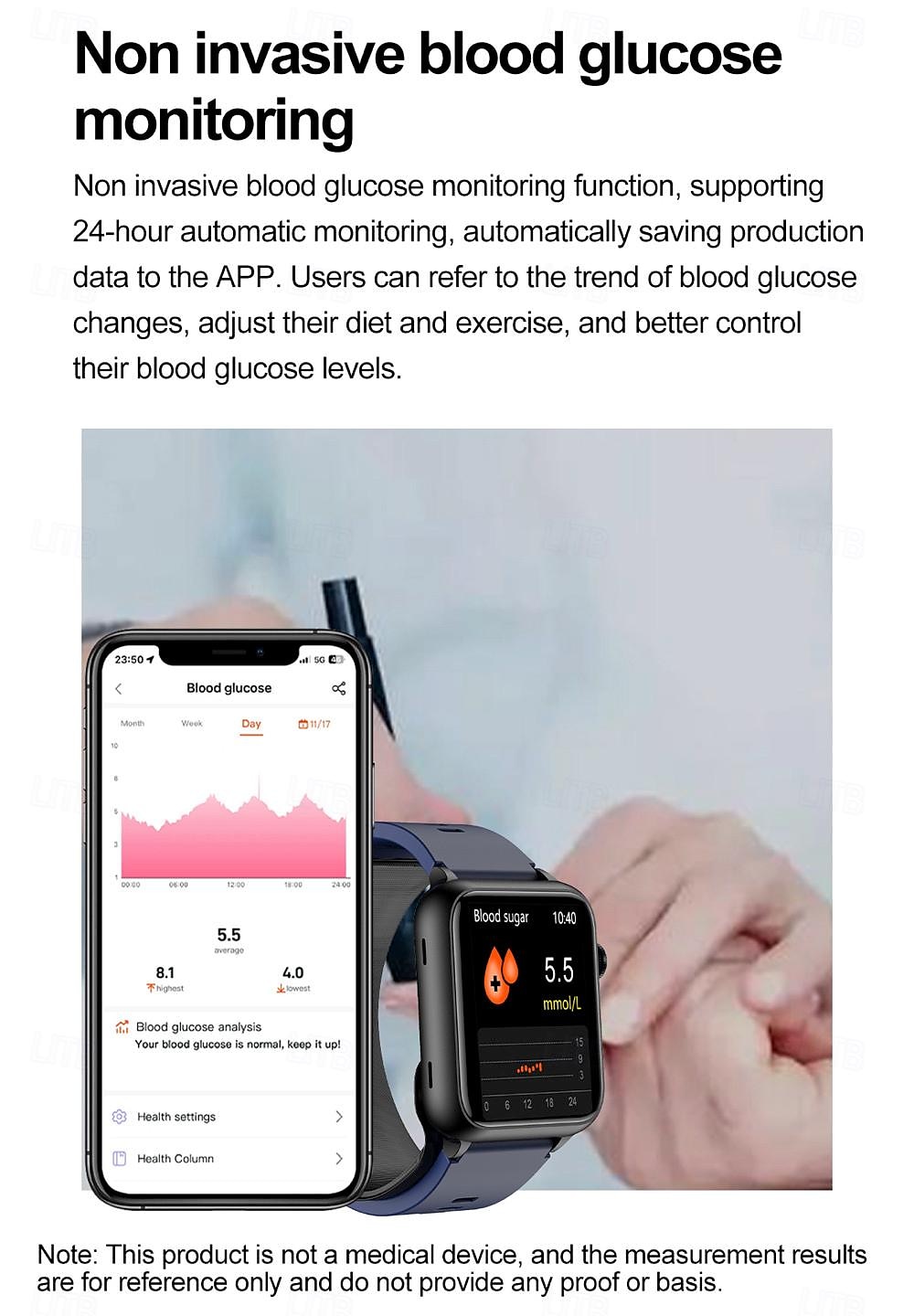 696 TK63 Умные часы 1.91 дюймовый Смарт Часы Bluetooth ЭКГ + PPG Контроль температуры Педометр Совместим с Android iOS Мужчины Хендс-фри звонки Напоминание о сообщении Пользовательский набор IP 67 2025 - $144.99 –P12
