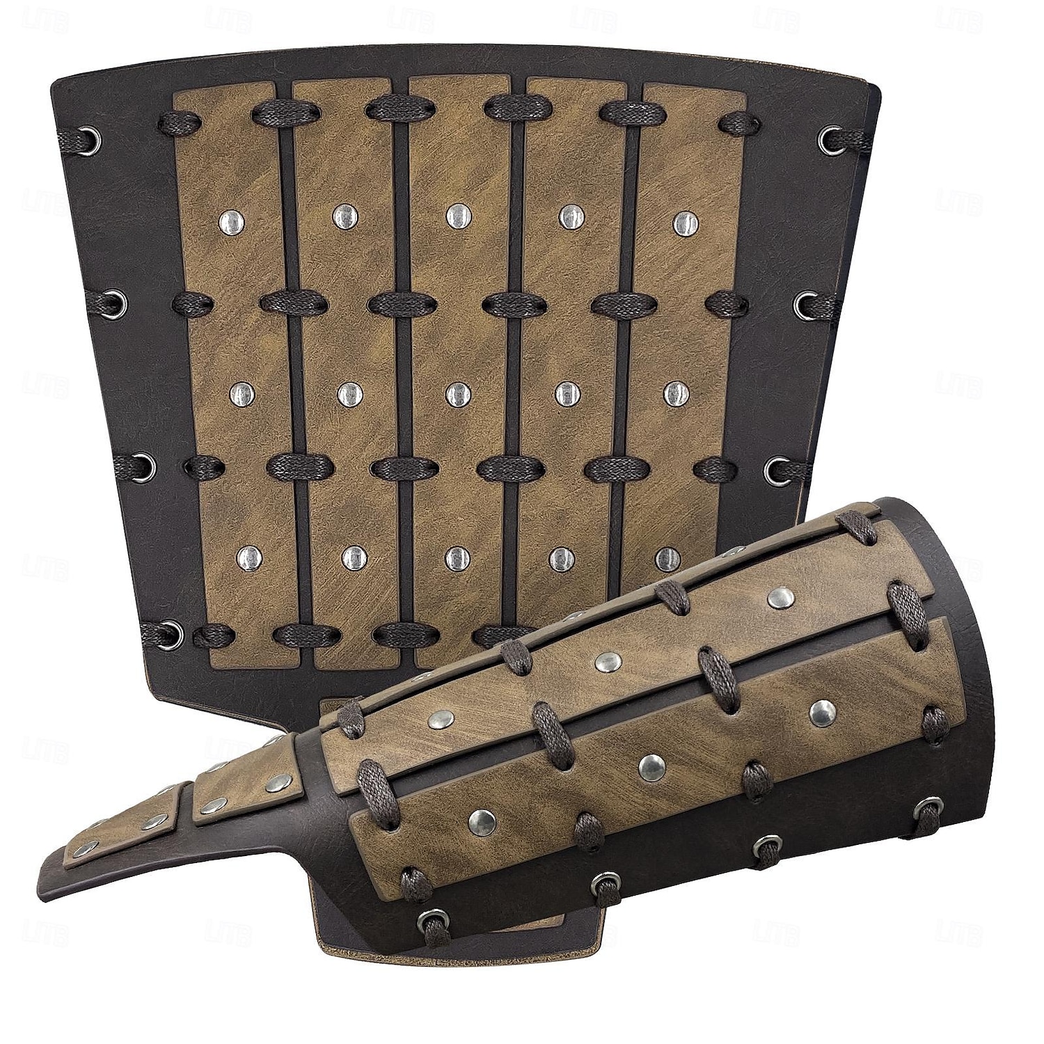 Retro vintage Punk \u0026 Gothic Middeleeuws Wapens en Harnassen horlogebandje  Polsbrace Viking Tempeliers Kruisvaarder Ranger Schildmaagd Boogschieten  Kostuum Voor heren Viking Fantasie Halloween 2025 - GBP £15, image size:1500x1500