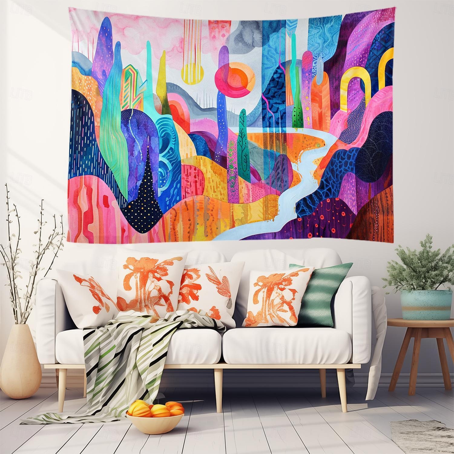 αισθητική πολύχρωμη κρεμαστή ταπετσαρία στο βουνό τέχνη τοίχου μεγάλη ταπετσαρία τοιχογραφία διακόσμηση φωτογραφία σκηνικό κουβέρτα κουρτίνα σπίτι υπνοδωμάτιο διακόσμηση σαλονιού 2026 - $19.99 –P13