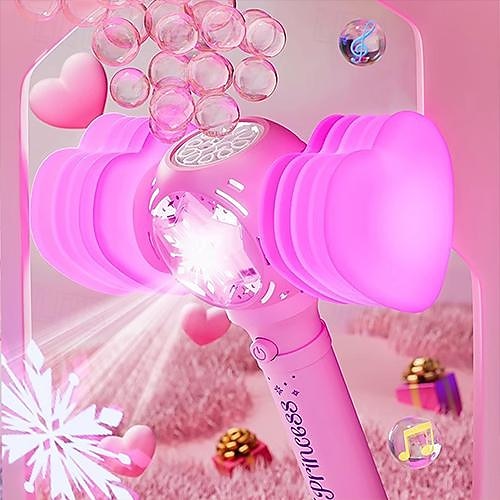 Varinha de bolha para crianças e meninas: varinhas de soprador de máquina de bolhas com luz & música, brinquedos para festas ao ar livre para crianças, presente de aniversário para meninas de 3 4 5 6 de 2025 por $33.99 –P13