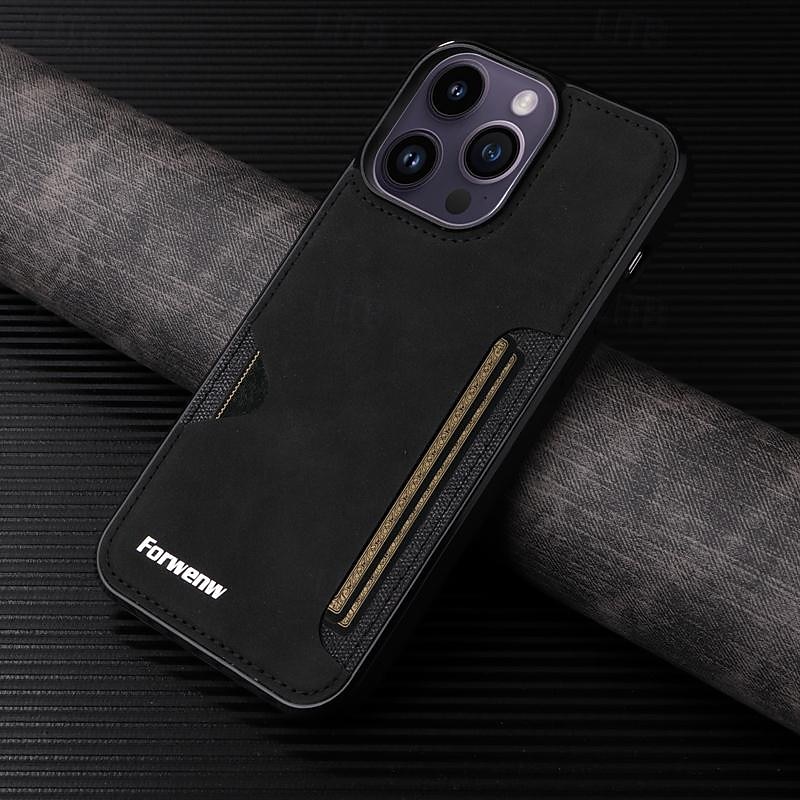 Phone Case For iPhone 16 iPhone 15 Pro Max iPhone 14 13 12 11 Pro Max Mini SE X XR XS Max 8 7 Plus Back Cover Ultra Thin Card Slot Shockproof Retro TPU PU Leather 2025 - $15.99 –P3