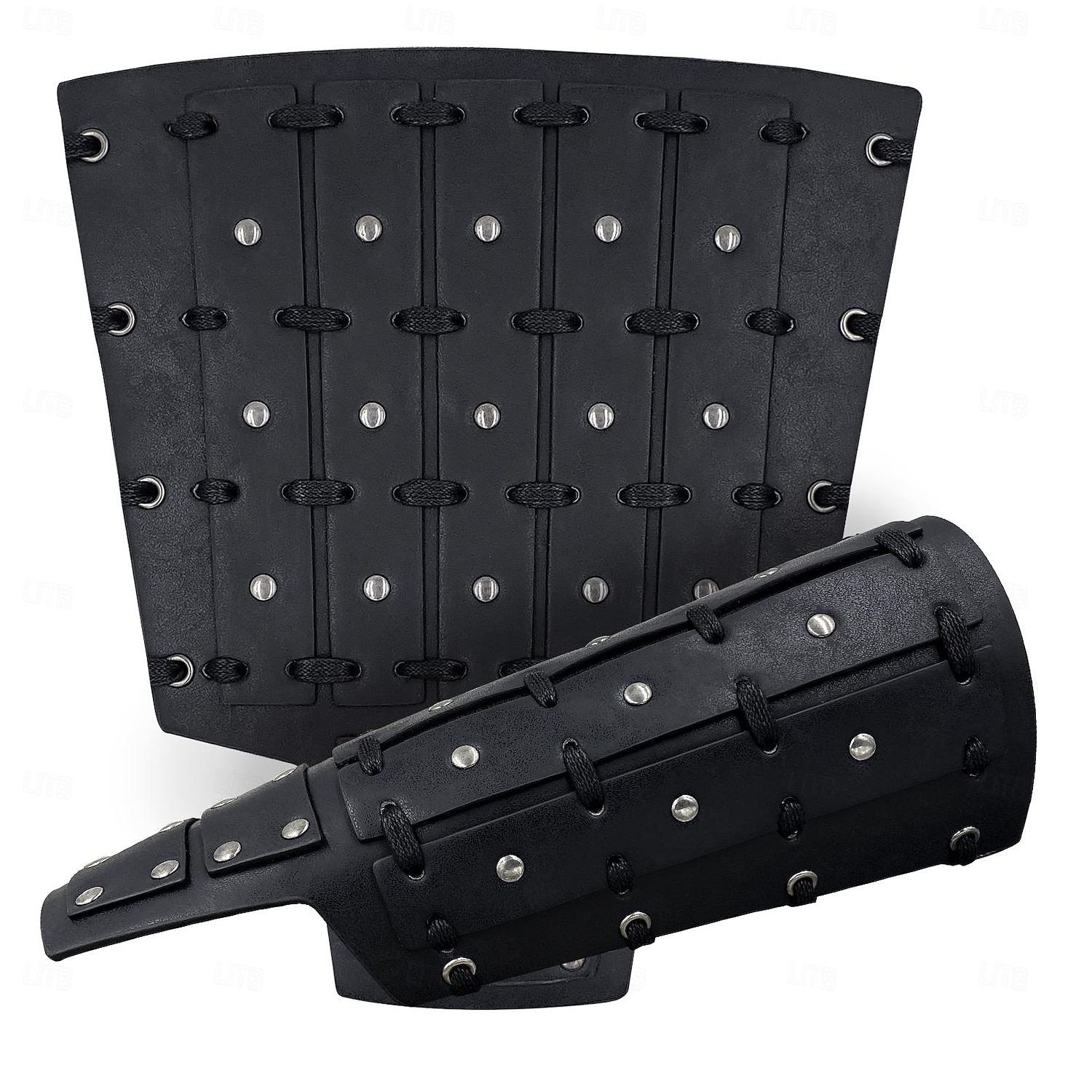 Retro Vintage Punk & Gothic Mittelalterlich Rüstung Armband Handgelenkstütze Wikinger Tempelritter Kreuzritter Ranger Schildmaid Bogenschießen Kostüm Herren Vikinger Fantasie Halloween Karneval 2026 - $20.99 –P4