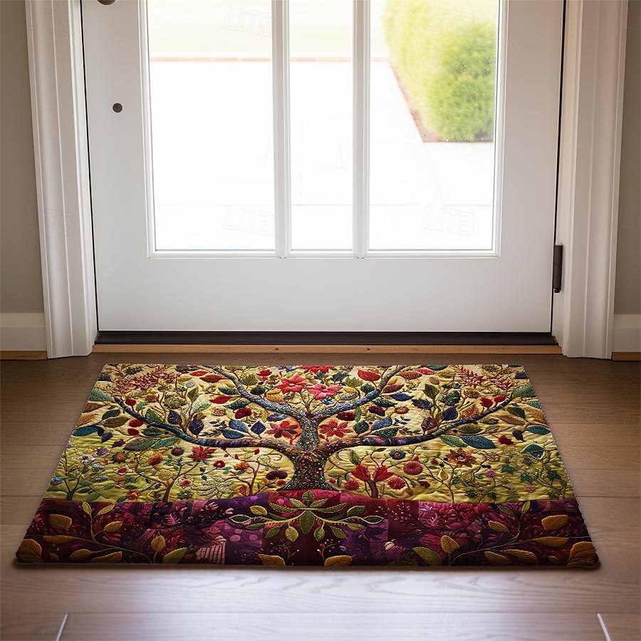 Vintage Tree of Life Doormat Floor Mats Washable Rugs Kitchen Mat Non-Slip Oil Proof Rug Indoor Outdoor Mat Bedroom Decor Bathroom Mat Entrance Rug 2025 - $16.99 –P7