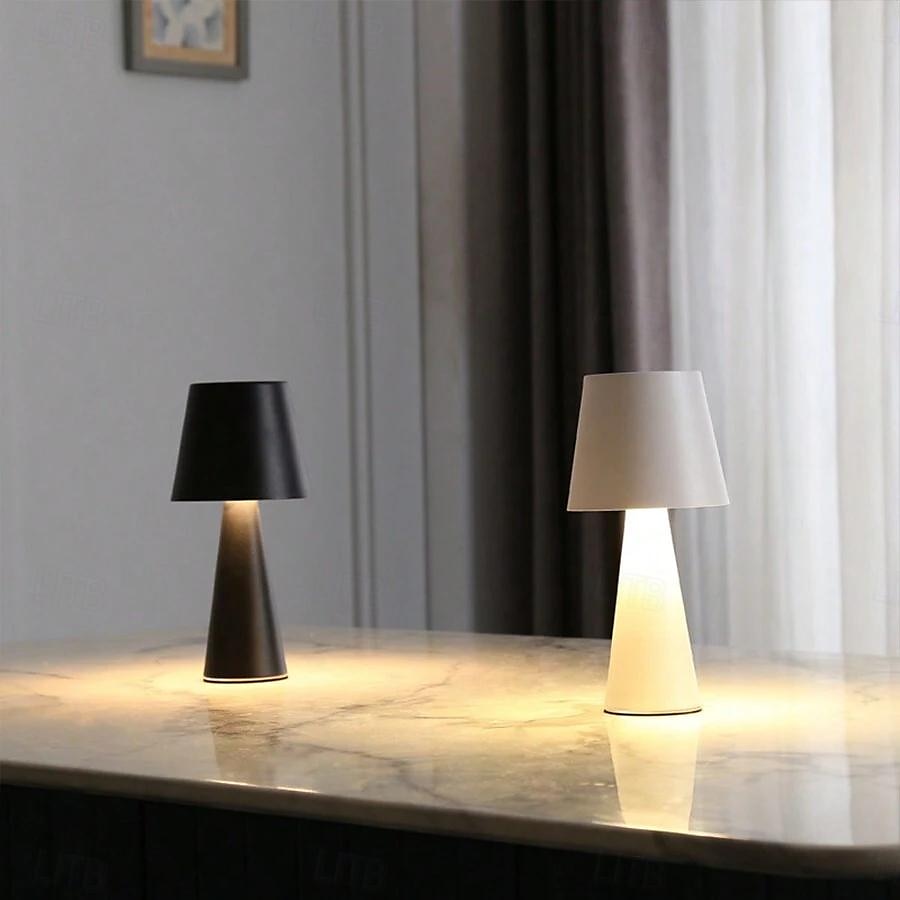 1 stk oppladbar nordisk bordlampe, enkel moderne bordlampe for spisestue soverom nattbordslampe 2025 - $25.99 –P5