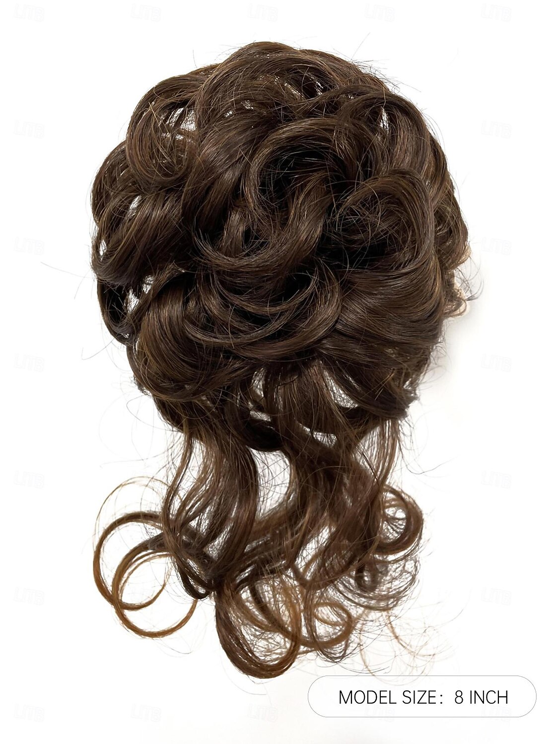 2025年 シニョン ヘアバンド 合成 ヘアピース ヘアエクステンション ウェーブ 弾丸カール パーティー 日常 デイリーウェア ベージュ  コレクション – $6.49 –P2