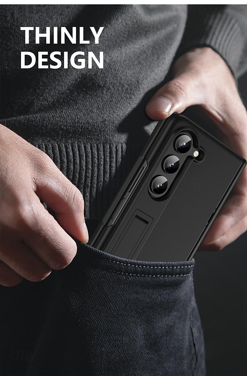 телефон Кейс для Назначение SSamsung Galaxy Z-сгиб 6 Z Fold 5 Z Fold 4 Z Fold 3 Кейс на заднюю панель со стендом и протектор экрана Полная защита тела броня ПК 2025 - $27.99 –P10