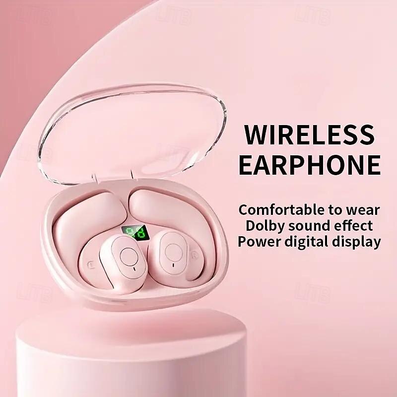 Latest Open Wireless Earphones 3D Surround Sound Effects TWS True Wireless Headset No Pain After Long Wear IntelligentNoise Reduction Suitable For Driving Running Meeting Sports FitnessCycling 2025 - $8.99 –P2