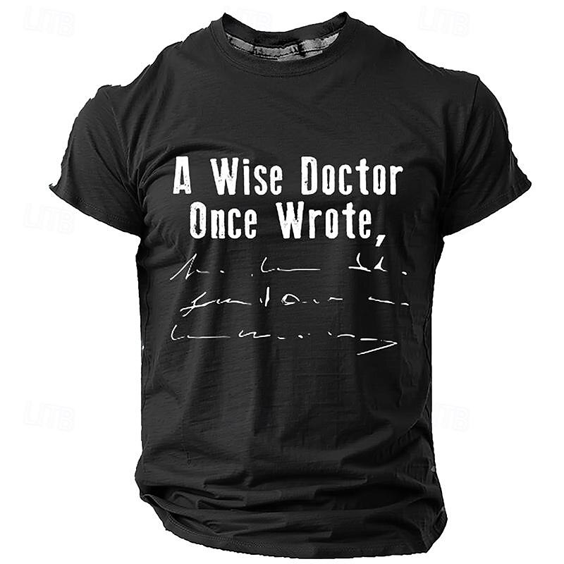 Herren Grafik Buchstabe T Shirt Kurzarm T-Shirt 3D-Druck Rundhalsausschnitt Hemd Täglich Designer Retro Vintage Sport im Freien Ferien Ausgehen Schwarz Armeegrün Dunkelblau Frühling & Sommer 2025 - $15.99 –P7