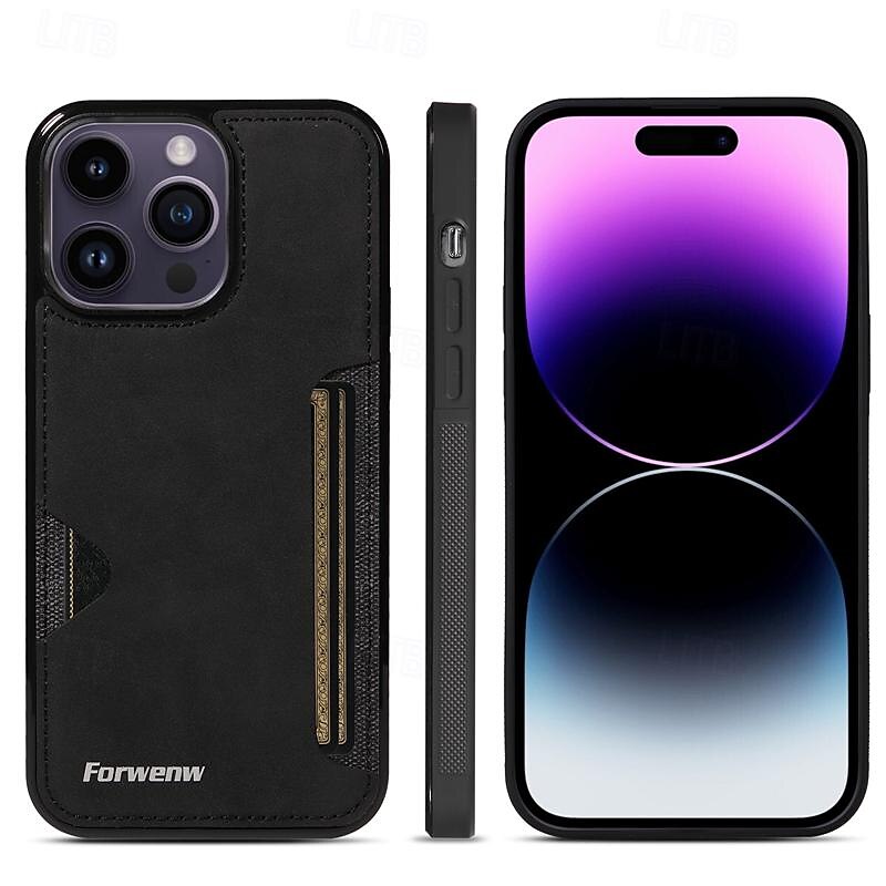 Phone Case For iPhone 16 iPhone 15 Pro Max iPhone 14 13 12 11 Pro Max Mini SE X XR XS Max 8 7 Plus Back Cover Ultra Thin Card Slot Shockproof Retro TPU PU Leather 2025 - $15.99 –P6