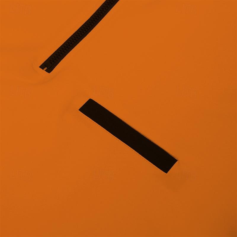 Homens Camiseta Polo Pullover Esportes Roupa Diária Quarter Zip Manga Longa Moda Confortável Tecido Bolsos Zip Up Primavera & Outono Normal Preto Branco Azul Marinha Laranja Camiseta Polo de 2026 por $23.99 –P18