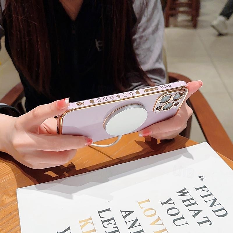 2025年 電話 ケース 用途 iPhone 16 iPhone 15 プロマックスプラス iPhone 14 13 12 Pro Max Plus バックカバー ワイヤレス充電をサポート 耐衝撃 ハート TPU 仕上げ コレクション – $13.99 –P14