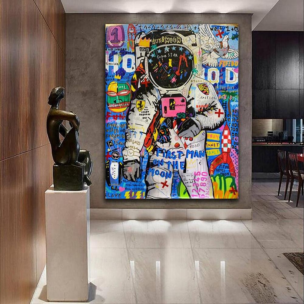 Handgemacht Hang-Ölgemälde Handgemalte Vertikal Pop-Art Straßenkunst Moderne Modern Ohne Innenrahmen (ohne Rahmen) 2025 - $201.49 –P1