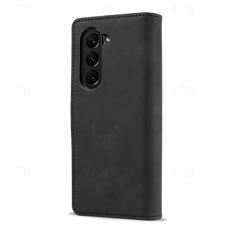 Phone Case For Samsung Galaxy Z Fold 5 Z Fold 4 Z Fold 3 Wallet Case Magnetic Full Body Protective Kickstand Retro PC PU Leather 2025 - $19.99 –P3