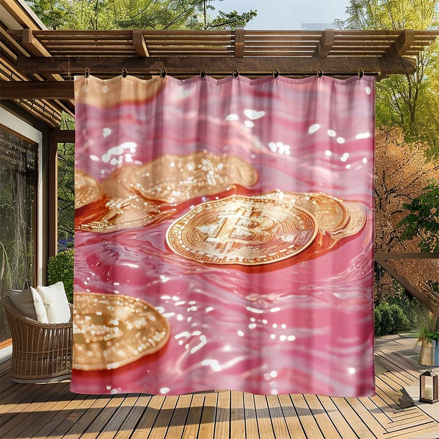 vattentät utomhusgardinskydd, utomhusgardiner, skjutbara uteplatsgardiner, pergolagardiner grommet skog för lusthus, balkong, veranda, fest 2025 - $28.99 –P14