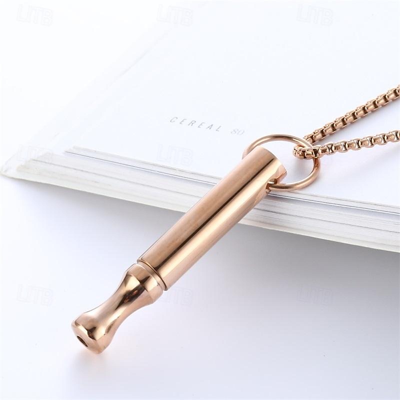 Halskette mit dem Rauchen aufhören, Halskette mit Angstpfeife, Halskette mit Atmung, Halskette mit dem Rauchen aufhören, Stressabbau, achtsame Halskette, Meditationskette 2025 - $14.99 –P11