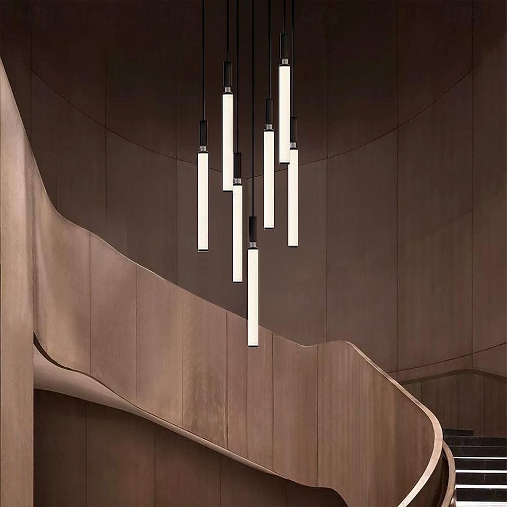 LED Chandelier Dimmable 3/5/7/11 Pendant Light for Kitchen Island Stairs 110-240V 2025 - $601.99 –P6