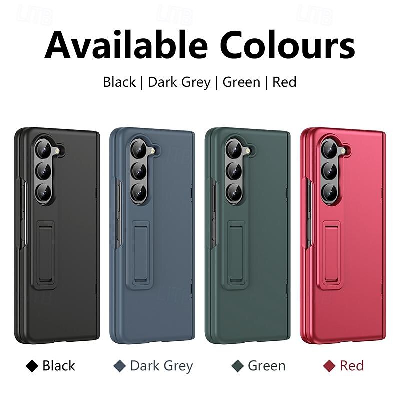 телефон Кейс для Назначение SSamsung Galaxy Z-сгиб 6 Z Fold 5 Z Fold 4 Z Fold 3 Кейс на заднюю панель со стендом и протектор экрана Полная защита тела броня ПК 2025 - $27.99 –P11