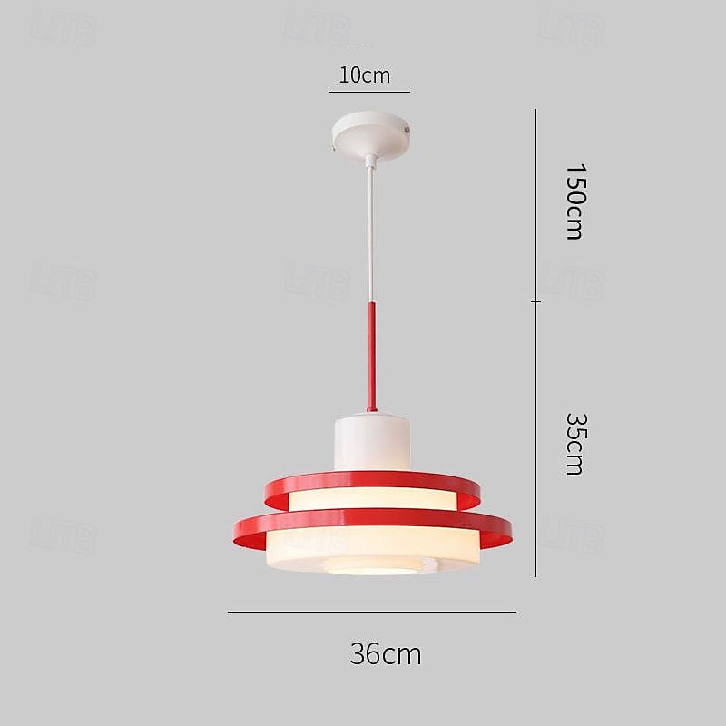 LED Pendant Light Glass Metal Middle Century Bauhaus Equator 36cm Glass Hanging Lamps 110-240V 2025 - $499.99 –P2