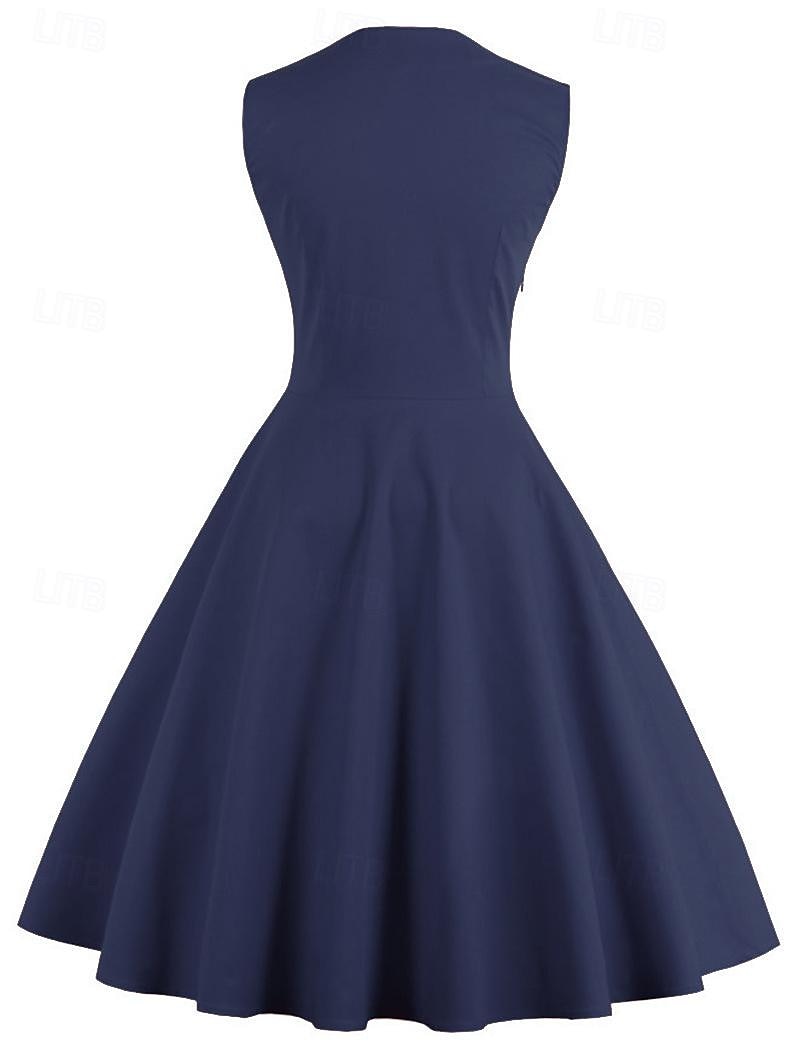 Buline 1950 Rochie de Cocktail Rochii O rochie de linie Rochie Flare Buline Pentru femei Mascaradă Evenimente / Petrecere Petrecerea Burlăcițelor Adulți Rochie Rochii de acasă 2025 - $38.99 –P5